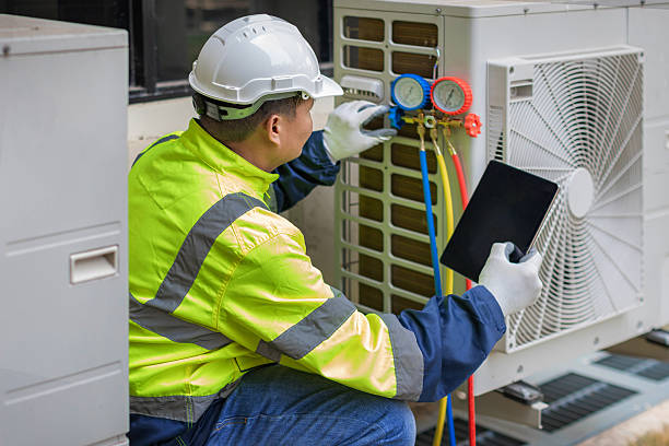 Professional Hvac technician working in Matthews, NC